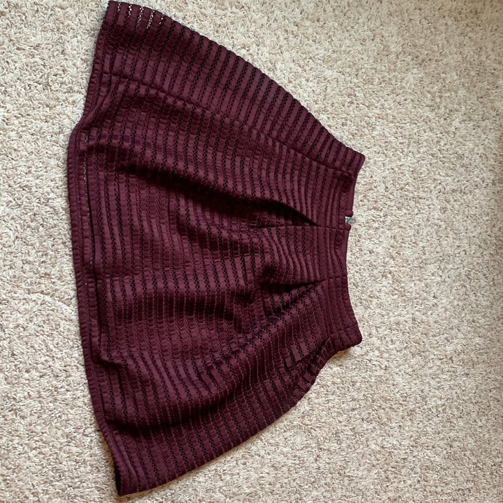 Womens Maroon Skirt- Size M